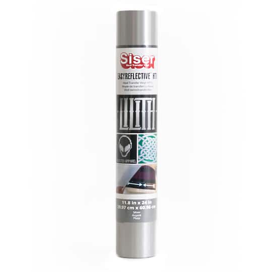 Siser EasyReflective Silver Heat Transfer Vinyl 24in